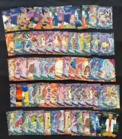1999 Topps Pokemon TV Series 1 Non Foil Lot - NM/LP (70 Total) Blue Logo - Image 1