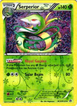 Pokemon TCG Serperior RC3/RC25 Legendary Treasures: Radiant Collection VLP - Image 1