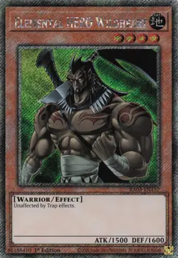 Yugioh Elemental HERO Wildheart RA03-EN157 - Platinum Secret Rare - Image 1