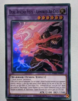 Dual Avatar Fists - Armored Ah-Gyo PHRA-EN032 Yu-Gi-Oh Card 1st Edition - Image 1