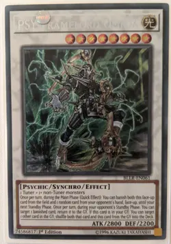 YuGiOh PSY-Framelord Omega Secret Rare 1st Edition BLLR-EN061 NM - Image 1