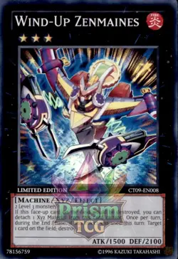 Wind-Up Zenmaines Super Rare #CT09-EN008 Yugioh LP Super Rare - Image 1