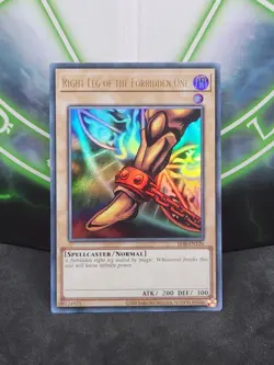 Yugioh Right Leg of the Forbidden One LOB-EN120 Ultra Rare 25th Anniversary NM - Image 1