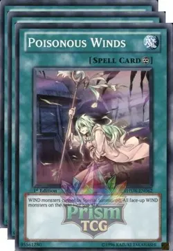 X3 Playset 1st Ed Poisonous Winds PHSW-EN062 Yugioh - Image 1