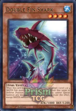 1st ed Double Fin Shark rare LED9-EN049 Yugioh - Image 1