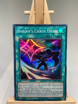 Barian's Chaos Draw - Super Rare 1st Edition LED9-EN005 - NM - YuGiOh - Image 1