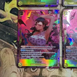 Viola EB01-052 Alternate Art Foil NM One Piece TCG Super Rare Card - Image 3