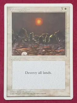 Magic The Gathering 4TH EDITION ARMAGEDDON white card MTG FOURTH - Image 1