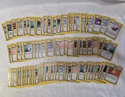 Pokemon Card Base Set Trainer Lot TCG Vintage Large Card Lot WOTC Trading Cards - Image 1
