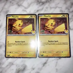 Lot of (2) Pikachu Pokemon Day Cosmos Holo Promo Cards 051/162 Near Mint - Image 1