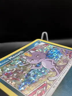 Alolan Meowth 10/12 - McDonald's Promo Holo Pokemon Card MP - Image 3