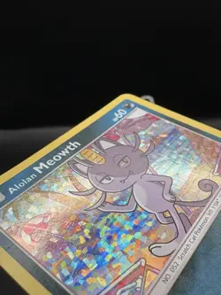 Alolan Meowth 10/12 - McDonald's Promo Holo Pokemon Card MP - Image 4