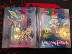 Pokemon Sword And Shield Six Page Jumbo Card Binder W/12 Oversized Cards - Image 1