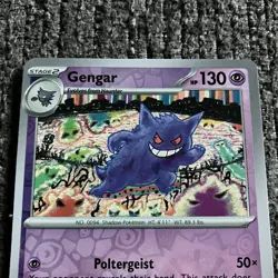 Pokemon TCG Gengar 094/165 Reverse Holo Scarlet Violet 151 Card - Image 5