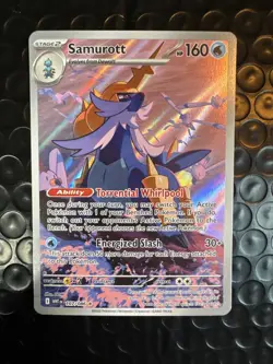 Pokemon TCG Samurott 107/086 White Flare Illustration Rare Holo Card - Image 4