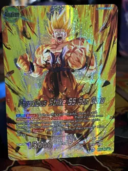 BANDAI Dragon Ball Z Ferocious Strike SS Son Goku Metal Card Limited Edition - Image 1