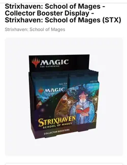 MTG: Strixhaven School of Mages Collector Booster Box, English, Factory Sealed 630509958863 - Image 1