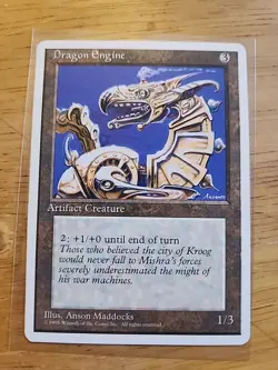 Dragon Engine - Fourth Edition 4th - MTG Magic - Rare - Artifact Creature - Image 1