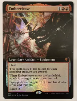 FOIL EXTENDED Embercleave , Throne Of Eldraine , MTG , Magic The Gathering , NM - Image 1