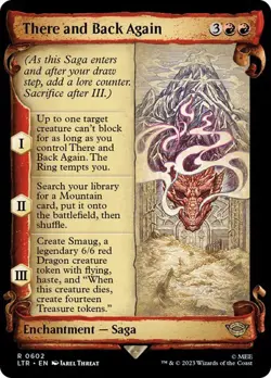 MTG - There and Back Again - Silver Foil & Surge Foil Smaug Token - LOTR - Magic - Image 1