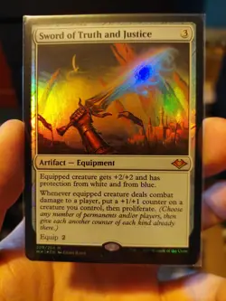 Sword of Truth and Justice Foil Magic The Gathering Modern Horizons Mythic Rare - Image 1
