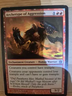 1x ARCHETYPE OF AGGRESSION - Born of the Gods - MTG - NM - Magic the Gathering - Image 1