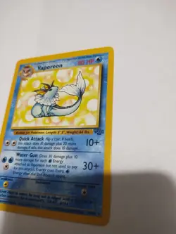 Mint/Nm Pokemon Vintage Non-Holo Rare Vaporeon 28/64 Jungle WotC 1999 - Image 2