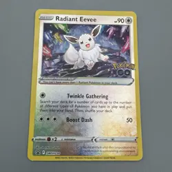 Radiant Eevee SWSH230 Black Star Promo Pokemon GO Holo NM/M - Image 1