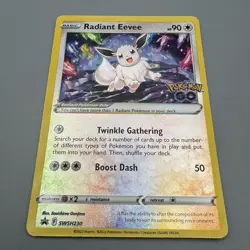 Radiant Eevee SWSH230 Black Star Promo Pokemon GO Holo NM/M - Image 3