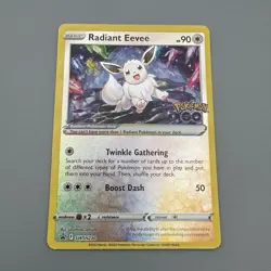 Radiant Eevee SWSH230 Black Star Promo Pokemon GO Holo NM/M - Image 5