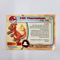 1999 Topps Pokemon TV Animation Edition Charmeleon #05 #5 - Image 2