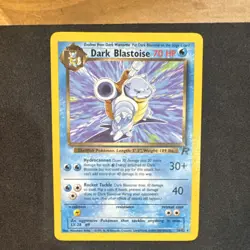 Pokemon Dark Blastoise Team Rocket 20/82 Regular Rare 70 HP Stage 2 English - Image 1