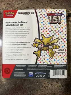 Pokemon Scarlet & Violet 151 Alakazam EX Collection Box New Factory Sealed 🔥 - Image 2