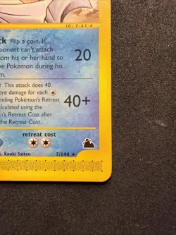 DEWGONG 7/144 Skyridge NON-HOLO Rare Pokemon TCG NM - Image 3