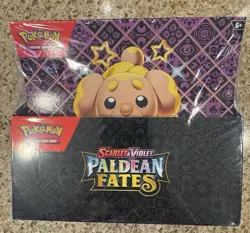 Pokemon Scarlet & Violet Paldean Fates Tech Sticker Collection Box 36 packs! - Image 1