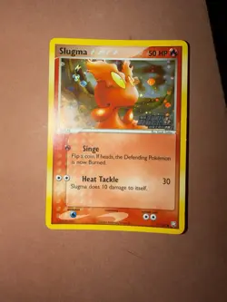 Pokemon TCG Slugma 77/109 Team Rocket Returns Reverse Foil Stamp LP/NM - Image 1