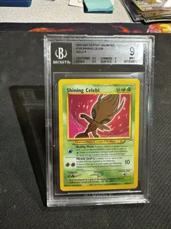 2002 Pokemon Shining Celebi Neo Destiny #106/105 Holo Shining Beckett 9 - Image 1
