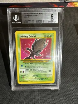 2002 Pokemon Shining Celebi Neo Destiny #106/105 Holo Shining Beckett 9 - Image 2