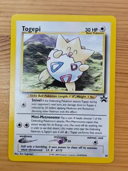 Pokemon TCG Togepi Black Star Promo #30 LP/NM WOTC. - Image 1