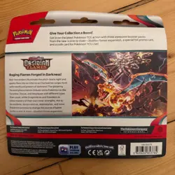 Pokemon S&V Obsidian Flames Triple Blister Pack Houndstone - New & Sealed - Image 2