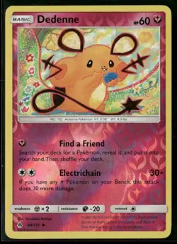 Dedenne Reverse Holo #88/131 SM - Forbidden Light Pokemon (1J) - Image 1