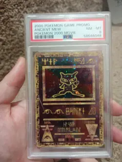 Pokemon TCG Ancient Mew 1 Psychic Pokemon 2000 Movie Promo Holo PSA 8 2000 - Image 1