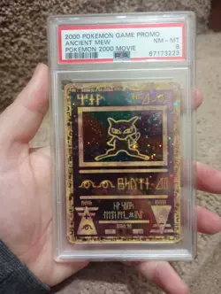 Pokemon TCG Pokemon 2000 Movie Ancient Mew Promo Holo PSA 8 - Image 1