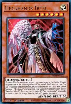 Yugioh! Hecahands Ibtel - PHRE-EN001 - Ultra Rare - 1st Edition Near Mint, Engli - Image 1