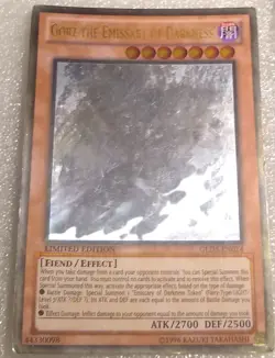 Yugioh Gorz The Emissary of Darkness GLD5-EN024 Ghost Rare - Image 3
