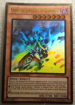 Yugioh Gorz The Emissary of Darkness GLD5-EN024 Ghost Rare - Image 4