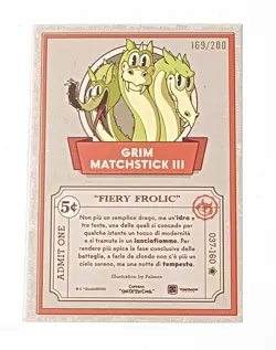 Cuphead Out Of The Cards Grim Matchstick III 037/160 Confetti Holo 169/200 - Image 2