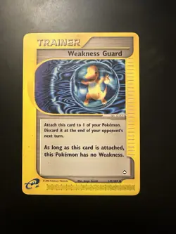 WEAKNESS GUARD 141/147 Aquapolis NON-HOLO E-Series/E-Reader Pokemon TCG card VLP - Image 1