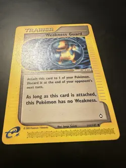 WEAKNESS GUARD 141/147 Aquapolis NON-HOLO E-Series/E-Reader Pokemon TCG card VLP - Image 2