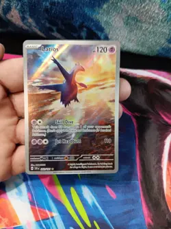 Pokemon Latios Illustration Rare Holo 203/191 SV08 Surging Sparks 120 HP Card - Image 2